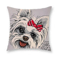 Axyaa Cartoon Dog Cushion Cover - Decorative Pillowcase for Home and Car - 45*45cm