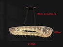 Axyaa Nordic Crystal LED Chandelier for Elegant Living Room & Restaurant Lighting