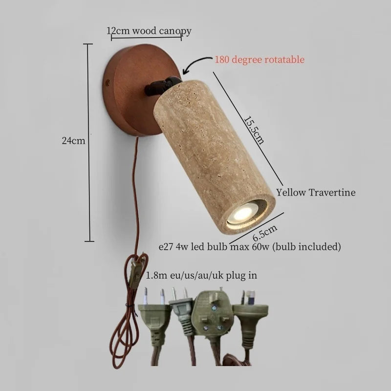 Axyaa Mid Century Modern LED Wall Lamp for Home Decor and Lighting