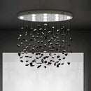 Axyaa Crystal Chandelier: Modern Lobby Design, Artistic Hotel Living Room Lighting