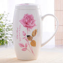 Axyaa Bone  Big Coffee Mug Enamel Tea Time Cup Large Christmas Gift