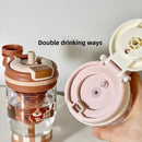 Axyaa 600ml Tritan Water Bottle with Straw Filter and Fruit Infuser