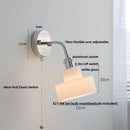 Axyaa Flexible Arm LED Wall Light Colorful Glass Bedside Sconce