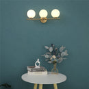 Axyaa Round Glass Wall Lights | Dual & Triple Head for Bedroom, Bathroom