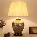 Axyaa Nordic Floral Bird Ceramic Table Lamp, Vintage Bedroom Bedside Light