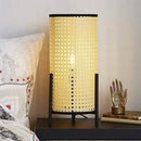 Axyaa Rattan Table Lamp: Modern Pastoral Style LED Desk Light for Bedroom, Study, Living Room