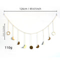 Nordic Style Axyaa Stars Moon Wall Decor Hanging for Bedroom Living Room