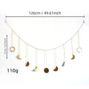 Nordic Style Axyaa Stars Moon Wall Decor Hanging for Bedroom Living Room