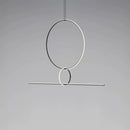 Axyaa Geometric LED Pendant Lighting for Minimalist Kitchen Island