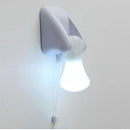 Axyaa LED Pull Cord Wall Night Light for Home Bedroom Closet Lighting