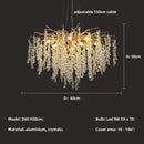 Axyaa Crystal Chandeliers: Elegant Home Villa Ceiling Pendant Lamps