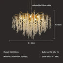 Axyaa Crystal Chandeliers: Luxury Lighting Fixture for Home, Villa, Living & Dining Room