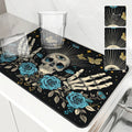 Axyaa Halloween Plants Kitchen Mat Absorbent and Antiskid Dish Drying Pad
