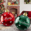Axyaa 60cm Inflatable Christmas Balls Set - Outdoor XMAS Ornaments & Party Decorations