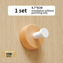 Axyaa Space Aluminum Black Towel Hook: Simple Living Room & Bathroom Storage Hook