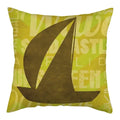 Marine Ship Print Linen Pillow Cover for Home Sofa Decor Axyaa