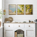 Arabic Lemon Retro Country Wall Art Prints by Axyaa for Farmhouse Decor