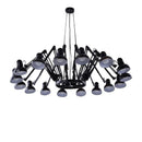 Axyaa Vintage Spider Chandelier Industrial Metal Hanging Lamp