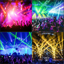 Axyaa 230W Beam Moving Head Light: 17 Gobos, 14 Colors, 16 Prisms