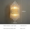 Axyaa Gold Crystal Wall Sconces for Living Room Luxury Home Decor