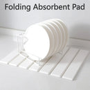 Axyaa Diatomaceous Earth Absorbent Pad for Tableware - Non-Slip, Quick-Absorbing Mat