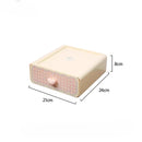 Axyaa Kawaii Cream Stationery Storage Box Organizer - Large Capacity Drawer-style Storage Rack