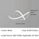 Axyaa LED Pendant Chandelier with Remote Control for Home Dining Kitchen Bar