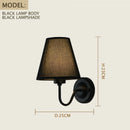 Axyaa Retro Fabric Wall Lamp for Home Decor & LED Lighting