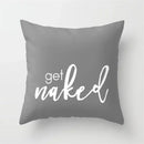 Yellow Geometric Polyester Cushion Cover by Axyaa - Modern Black Letter Pillow Cover