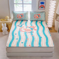 Axyaa Cool Silk Three-Piece Digital Print Latex Mat Set