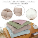 Axyaa Cotton Linen Tatami Floor Pillow - Thick Seating Mat Pad