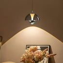 Axyaa LED Glass Chandelier: Modern Interior Decor Lighting for Restaurant, Bedroom, Bar & Bedside