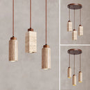 Axyaa Yellow Marble Chandelier: Wabi Sabi Nordic LED Pendant Lamps