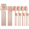 Axyaa Rainbow Matte Stainless Steel Cutlery Set