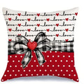 Sweet Love Bow Print Pillowcase for Valentine's Day by Axyaa