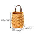 Axyaa Woven Wall Hanging Basket Organizer for Kitchen Tableware and Fruit Storage
