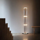 Axyaa Clear Glass Minimalist Floor Lamp for Modern Living Room Bedroom Decorating