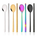 Axyaa 8-Piece Stainless Steel Flatware Set with Mirror Finish