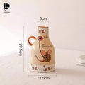 Axyaa Hand Painted Ceramic Vase | Luxury Jingdezhen Pottery | Hydroponic Flower Arrangement