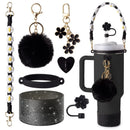 Axyaa Cup Accessories Set for Stanley Tumblers: Straws, Covers, Caps, Boot, Charm Chains