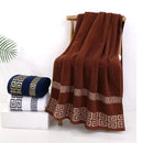 Axyaa Cotton Bath Towel Set, Embroidered Gift, 140x70cm, Various Colors