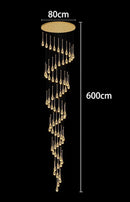 Axyaa Crystal Chandeliers LED Ceiling Lamp for Living Room