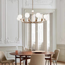 Axyaa Minimalist Molecular LED Pendant Light Circular Hanging Lamp