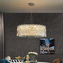 Axyaa Modern Crystal LED Chandeliers in Chrome/Gold for Elegant Decor