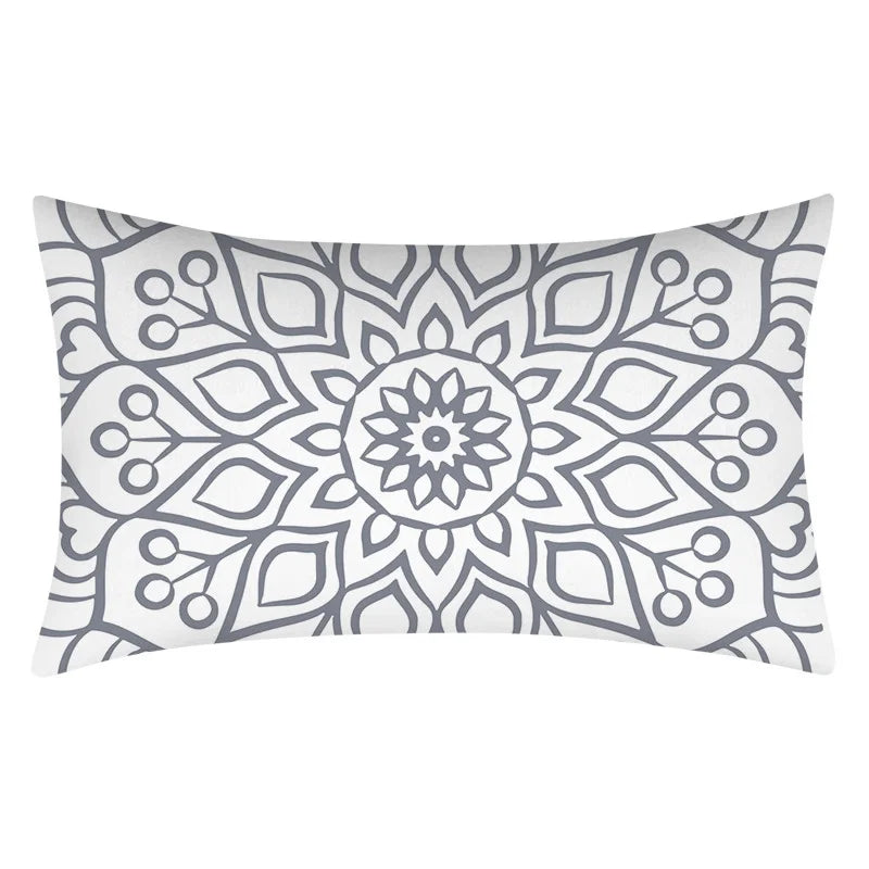 Axyaa Geometric Cushion Cover 30x50 Polyester Pillowcase for Home Decor