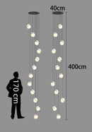 Axyaa Modern Chandelier Stair Pendant Lights Interior Lighting for Living Room & Home Décor