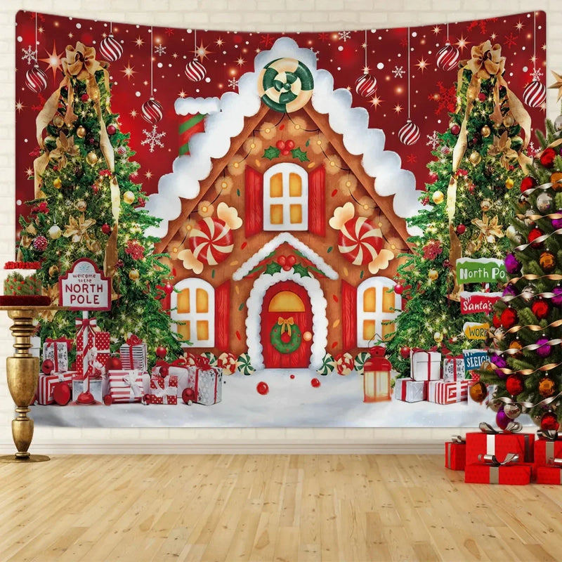 Axyaa Christmas Tree Tapestry for Festive Home Decor