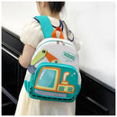 Axyaa Kids Excavator Construction Theme School Backpack with Adjustable Straps