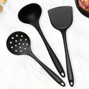 Axyaa Silicone Kitchen Utensils Set for Non-Stick Cookware with Ladle and Shovel