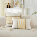Axyaa Geometric Boho Cotton Cushion Cover for Home Decor
